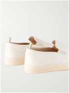 Officine Creative - Bug Leather Slip-On Sneakers - Neutrals
