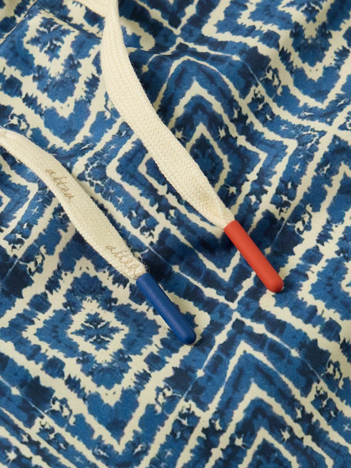 Altea - Slim-Fit Mid-Length Printed Swim Shorts - Blue