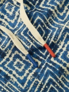 Altea - Slim-Fit Mid-Length Printed Swim Shorts - Blue