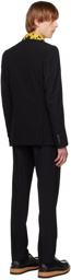 Dries Van Noten Black Wool Suit