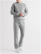 Private White V.C. - Straight-Leg Cotton, Wool and Cashmere-Blend Jersey Sweatpants - Gray