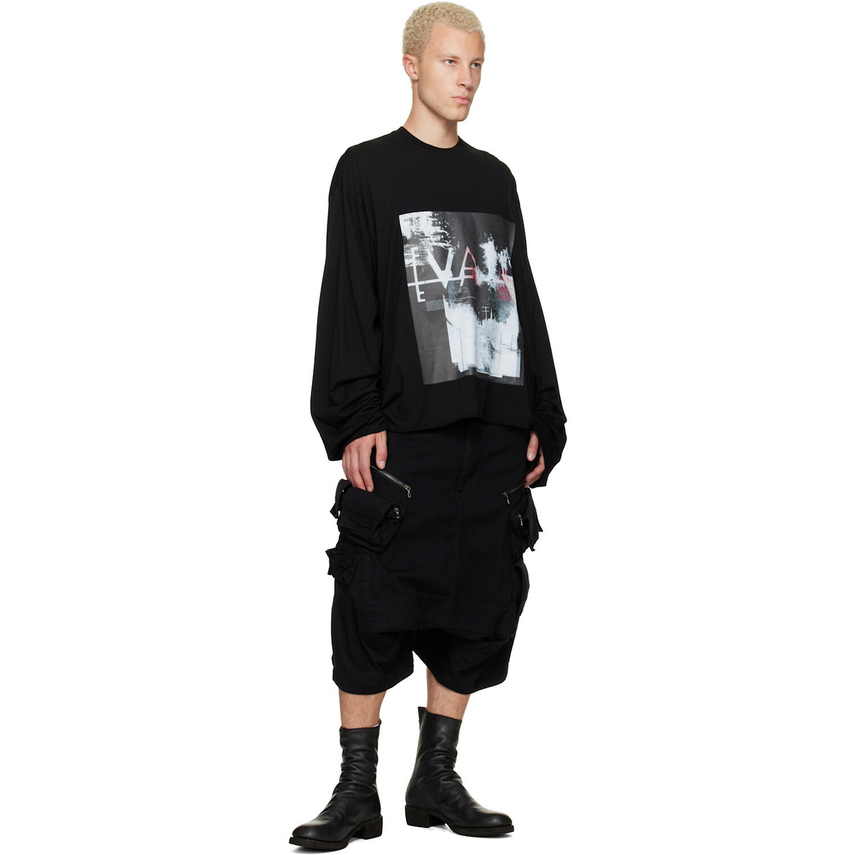 Julius Black 'Valis' Long Sleeve Over T-shirt