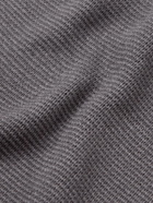 Mr P. - Garment-Dyed Waffle-Knit Merino Wool Sweater - Gray