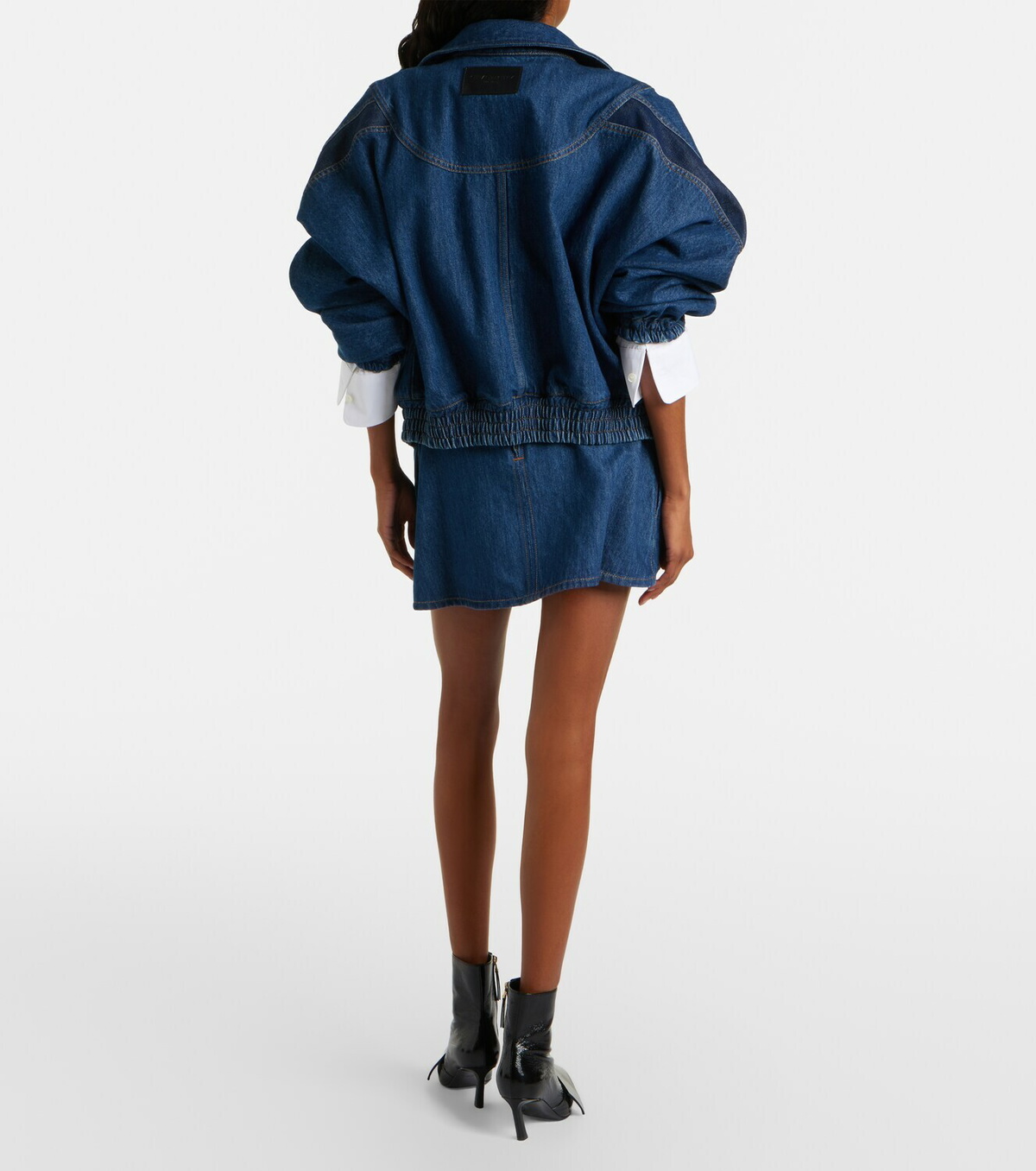 Givenchy Logo denim miniskirt
