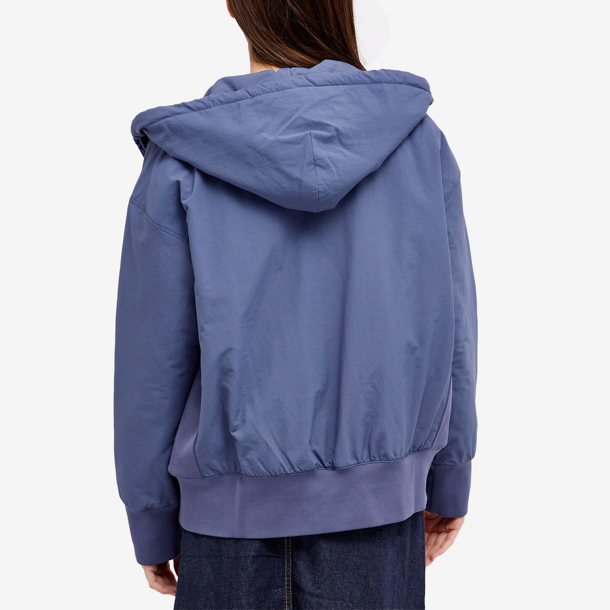 Champion Women's x Beams Boy Hooded Jacket in Blue