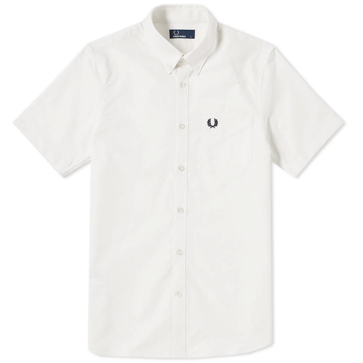 Photo: Fred Perry Short Sleeve Classic Oxford Shirt White