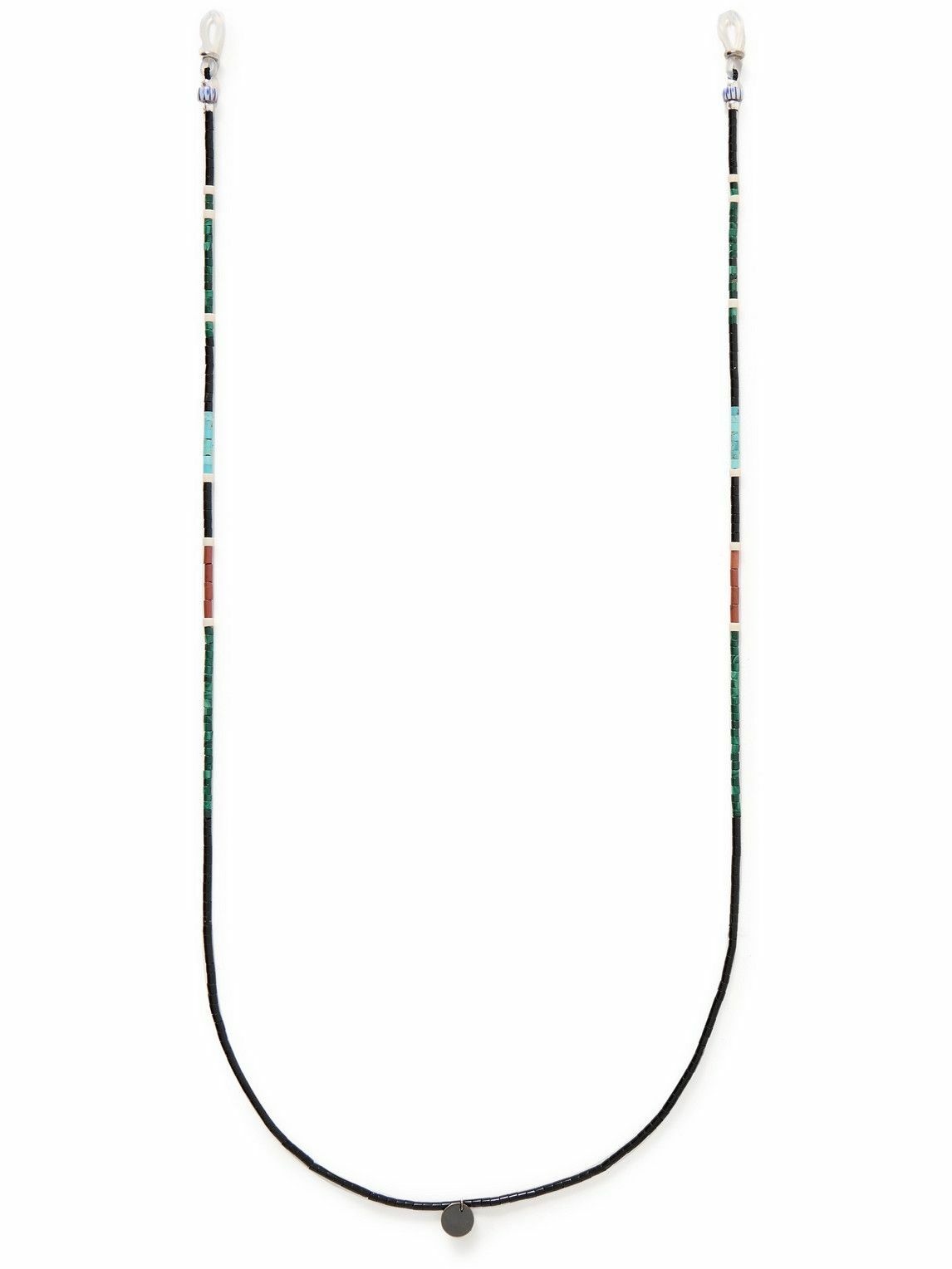 Mikia - Silver Multi-Stone Beaded Sunglasses Chain