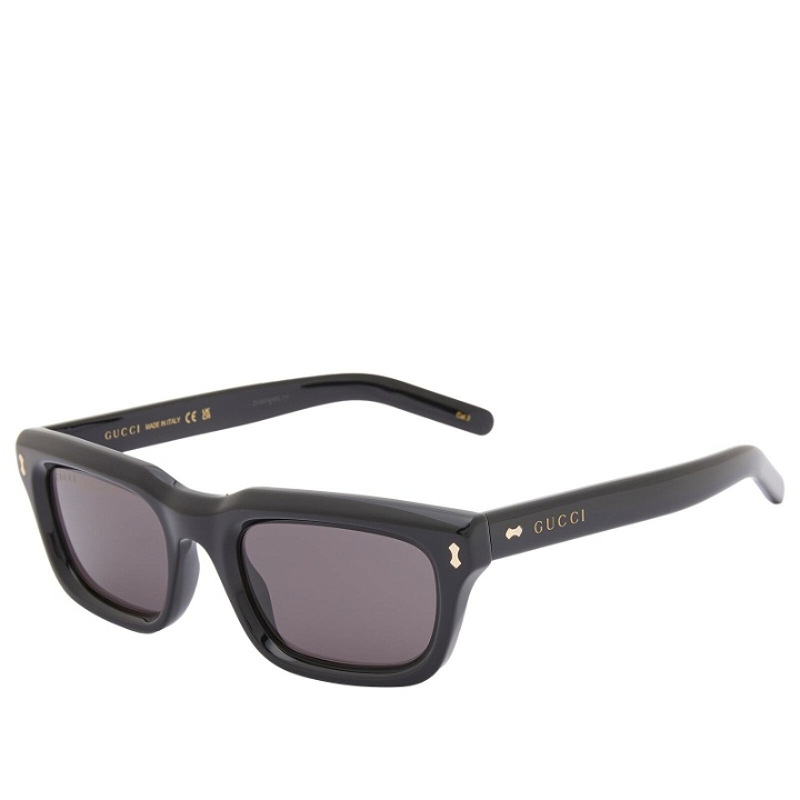 Photo: Gucci Men's Eyewear GG1524S Sunglasses in Black/Grey 