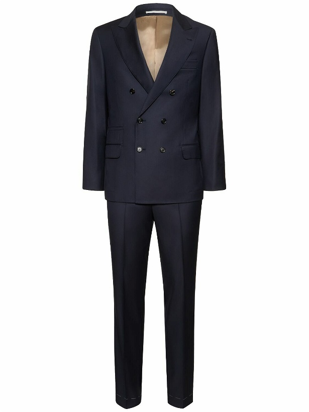 Photo: BRUNELLO CUCINELLI - Wool Double Breasted Suit