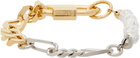 IN GOLD WE TRUST PARIS SSENSE Exclusive Bold & Thin Figaro Chain Bracelet