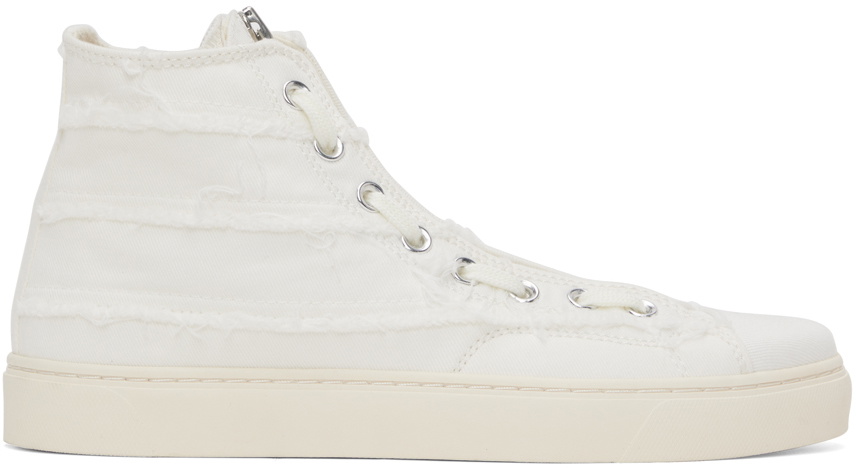 Undercoverism White Distressed Sneakers Undercoverism