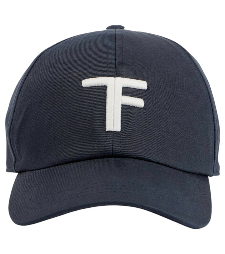 Photo: Tom Ford TF embroidered leather-trimmed baseball cap
