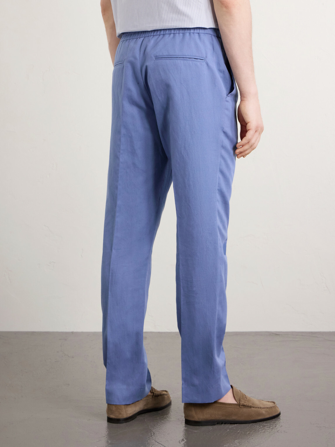 Paul Smith - Straight-Leg Cotton, Linen and Lyocell-Blend Trousers - Blue