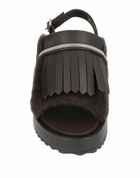 Peserico Womens Sandals Dark in Brown