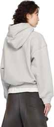 Rhude Gray USA Flag Hoodie