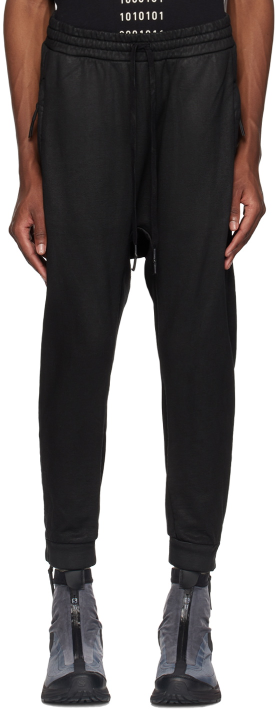 11 by Boris Bidjan Saberi Black FUP1 Coated Lounge Pants 11 by Boris ...