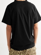 PARADISE - Printed Cotton-Jersey T-shirt - Black