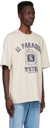 System Beige Cotton T-Shirt