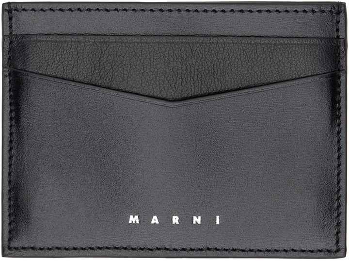 Photo: Marni Black Logo Card Holder