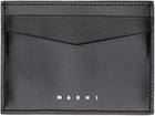Marni Black Logo Card Holder