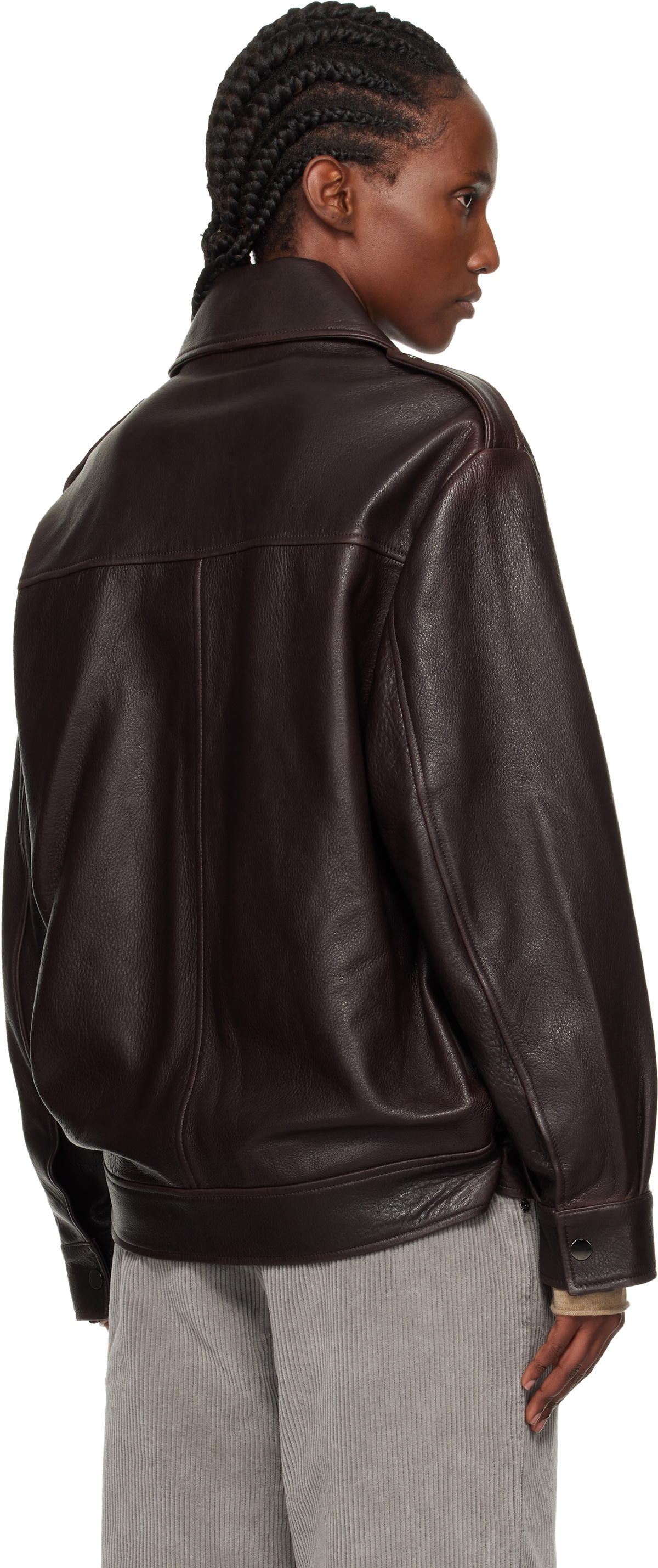 Nour Hammour Brown Drey 'The It Girl' Jacket