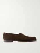 Edward Green - Saltash Suede Boat Shoes - Brown