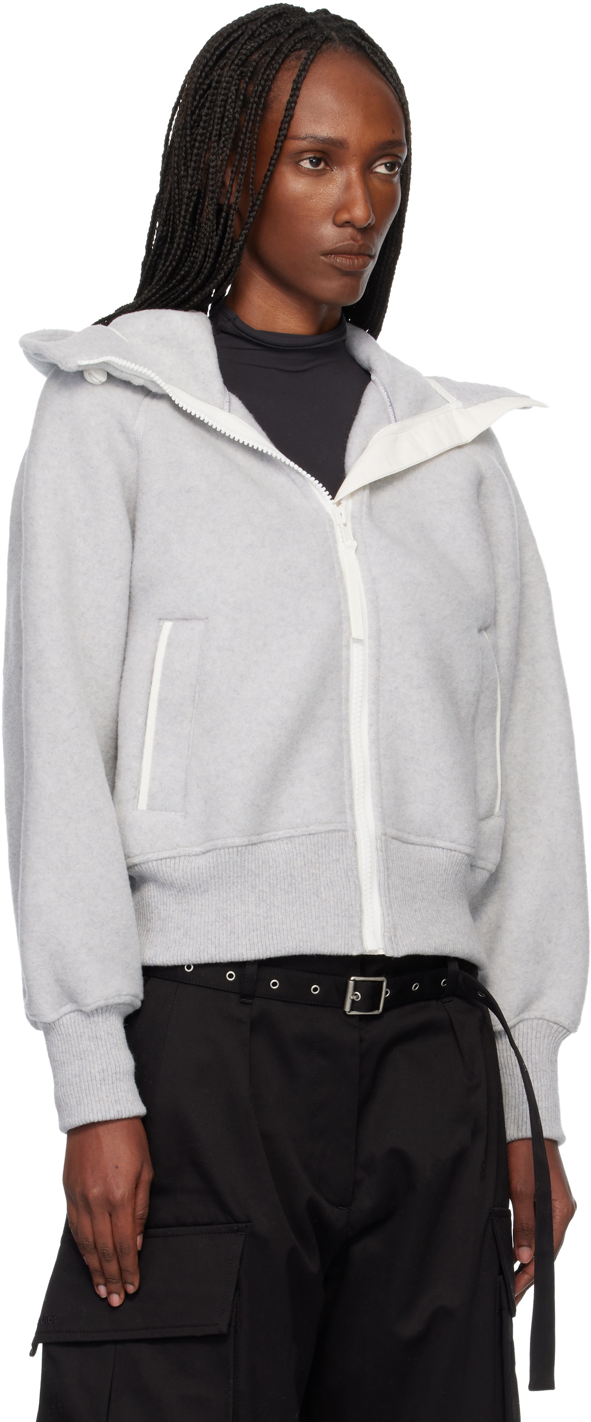 Canada Goose Gray 'White Label' Chilliwack Bomber Jacket