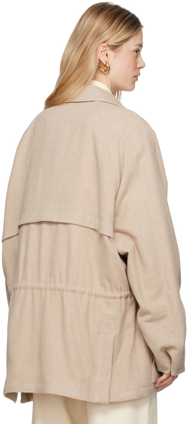 LE17SEPTEMBRE Beige Wool Drawstring Jacket LE17SEPTEMBRE