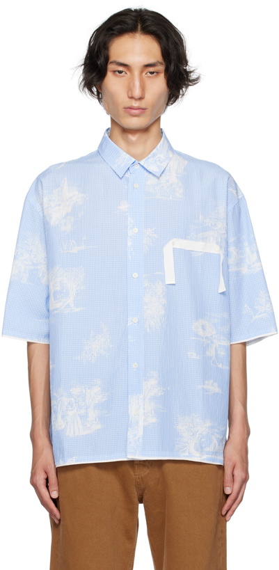 Photo: Jacquemus Blue Le Chouchou 'La Chemise Cabri' Shirt