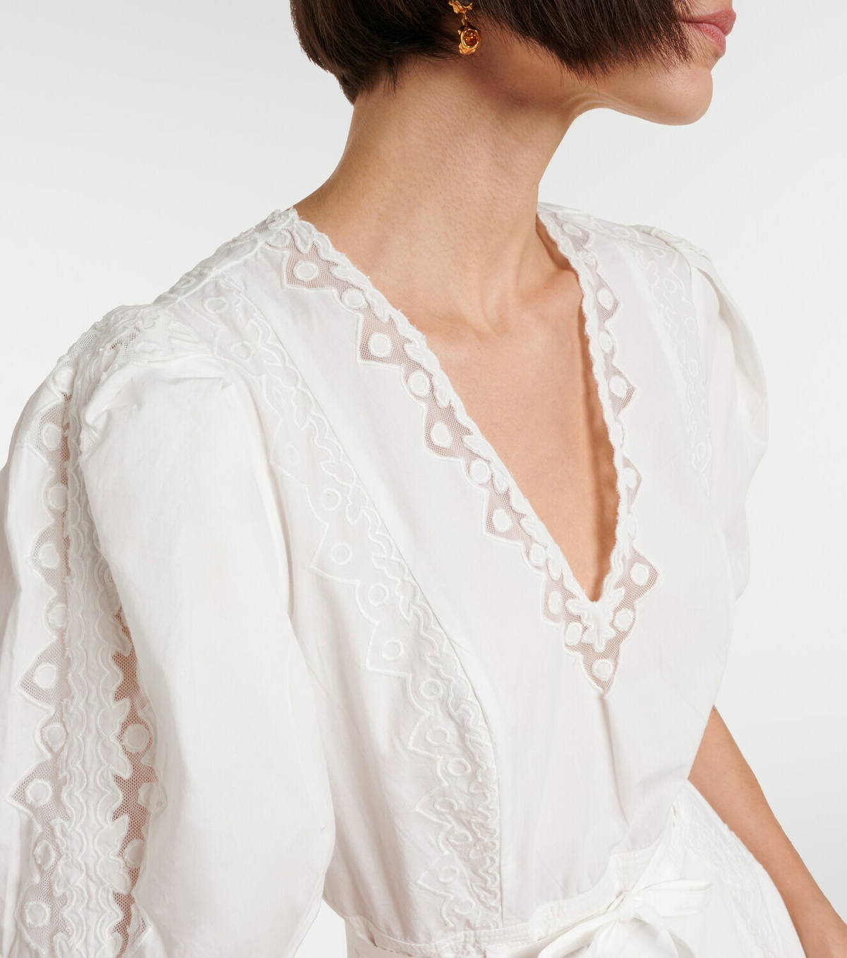 Ulla Johnson Camila embroidered cotton minidress