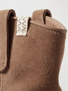 Visvim - Wabanaki Leather-Trimmed Suede Boots - Brown