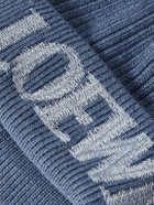LOEWE - Logo-Embroidered Ribbed Wool Beanie