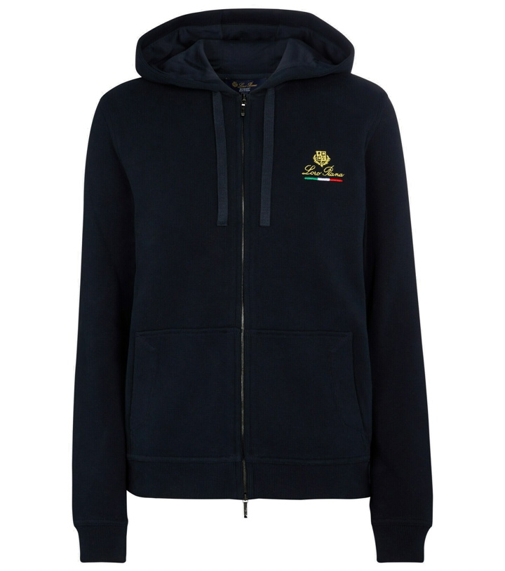 Photo: Loro Piana - Horsey cotton fleece hoodie