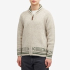 Pendleton Men's Salmon Falls Zip Cardigan in Oatmeal