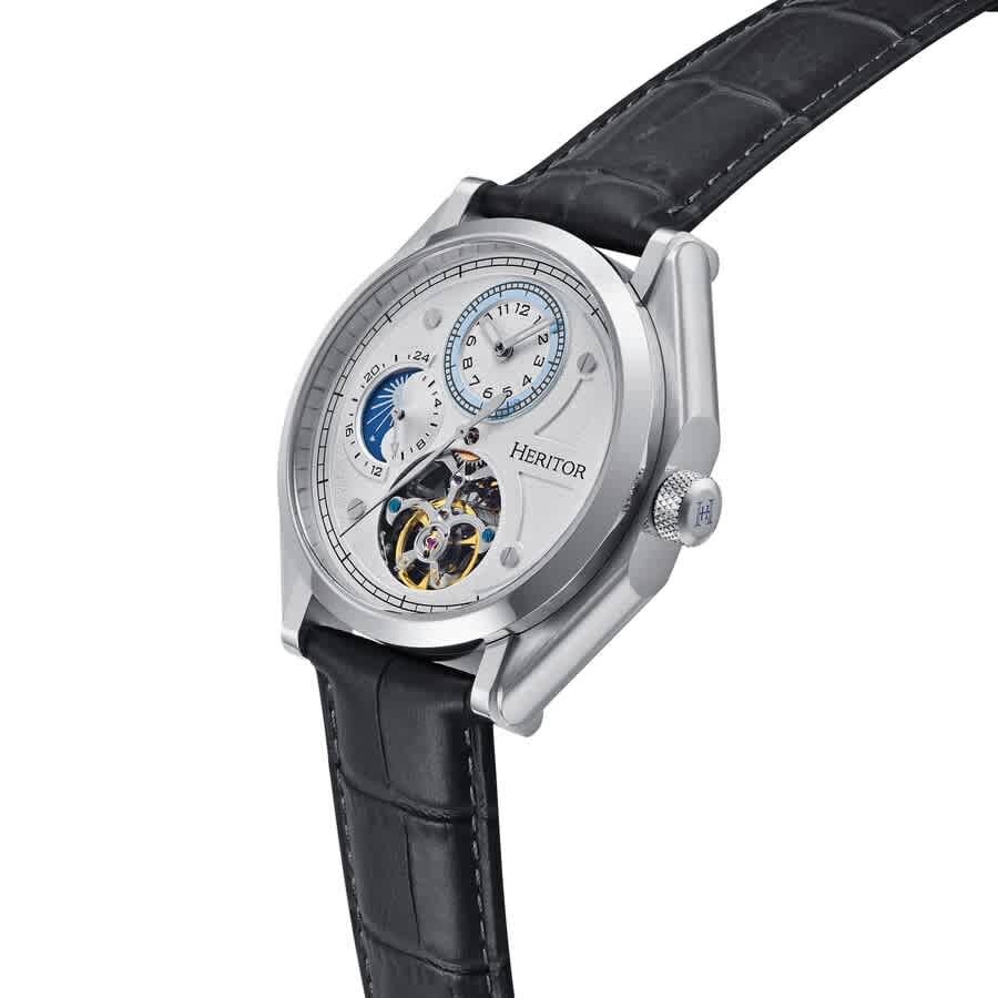Heritor Antoni Automatic Silver Dial Mens Watch HERHS4302