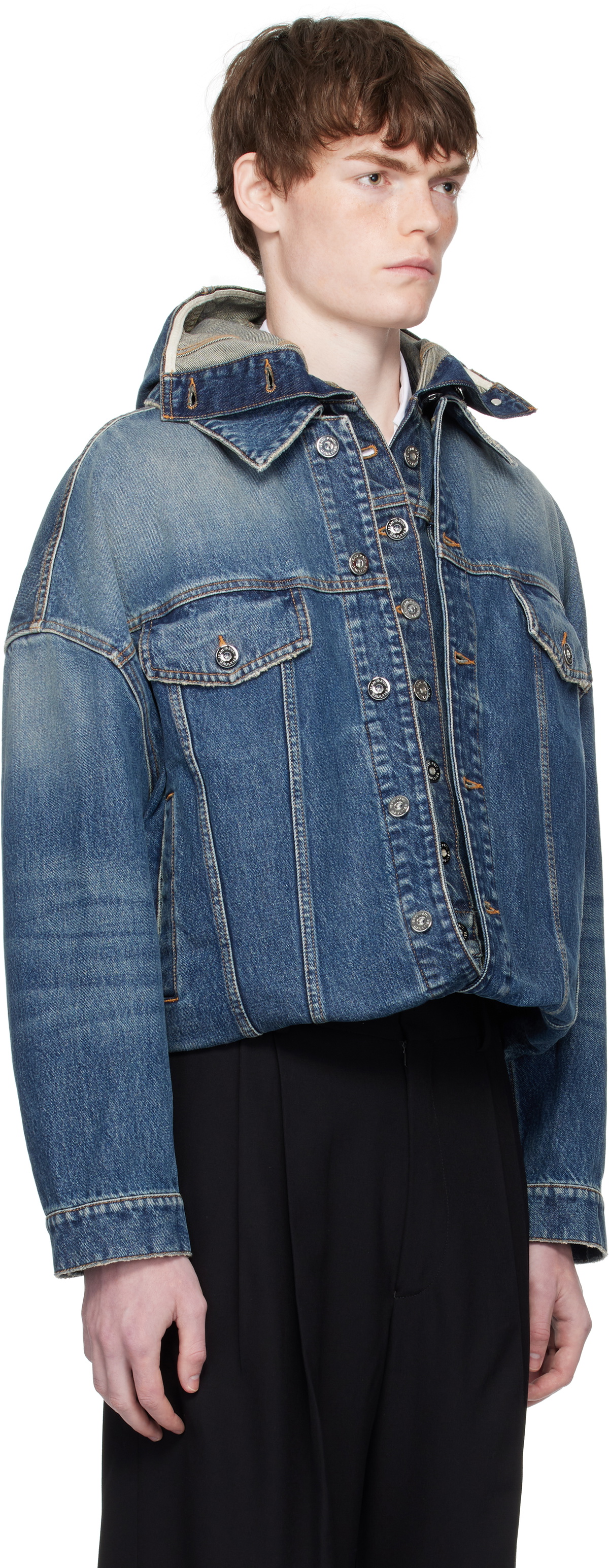 Jean Paul Gaultier Blue 'The Double' Denim Jacket
