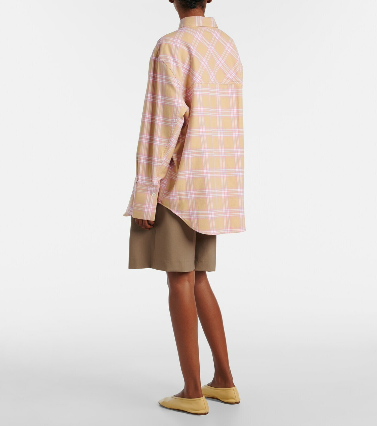 Róhe Checked cotton flannel overshirt