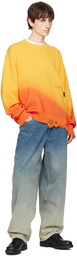 Dime Orange Cat Knit Sweater