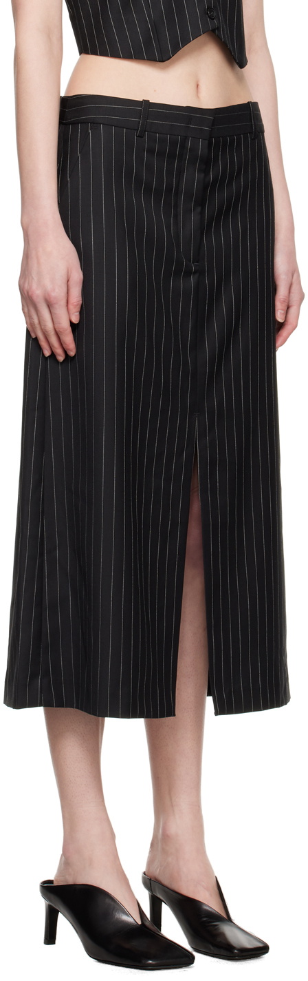 The Garment Black Marseille Midi Skirt