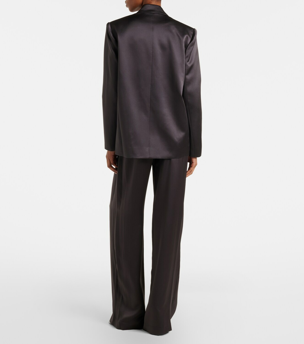 The Sei Silk satin wide-leg pants