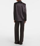 The Sei Silk satin wide-leg pants