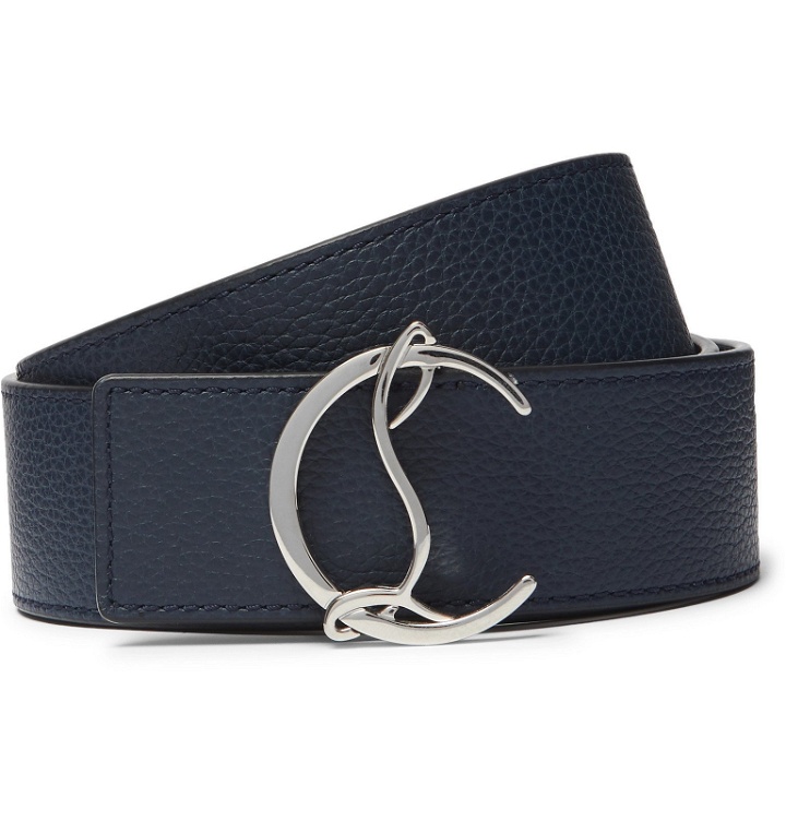 Photo: Christian Louboutin - 4cm Full-Grain Leather Belt - Blue
