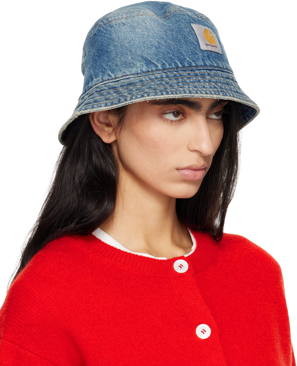 Carhartt Work In Progress Blue Aden Bucket Hat