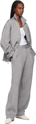 REMAIN Birger Christensen Gray Soft Zipped Jacket