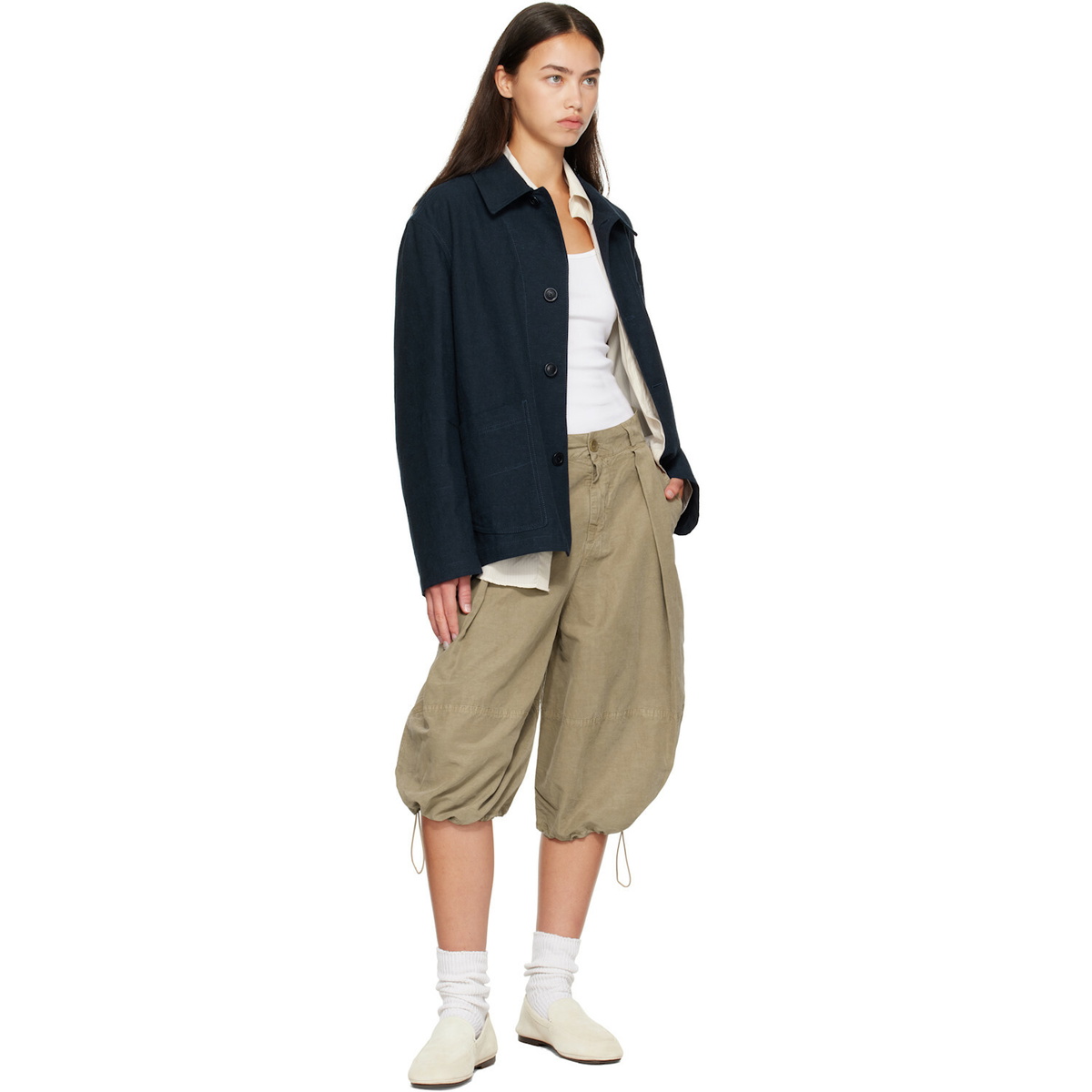 YMC Beige Salba Shorts