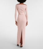 Solace London Sabina off-shoulder gown