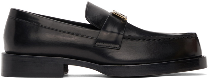 Photo: We11done Black Metal Logo Loafers