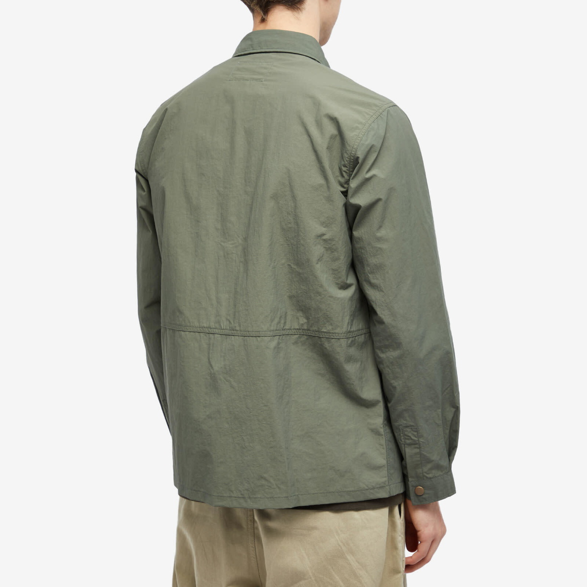 Kestin Men's Armadale Overshirt in Military Italian Nylon Kestin Hare