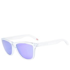 Oakley Men's Frogskins Sunglasses in Polished Clear/Prizm Violet