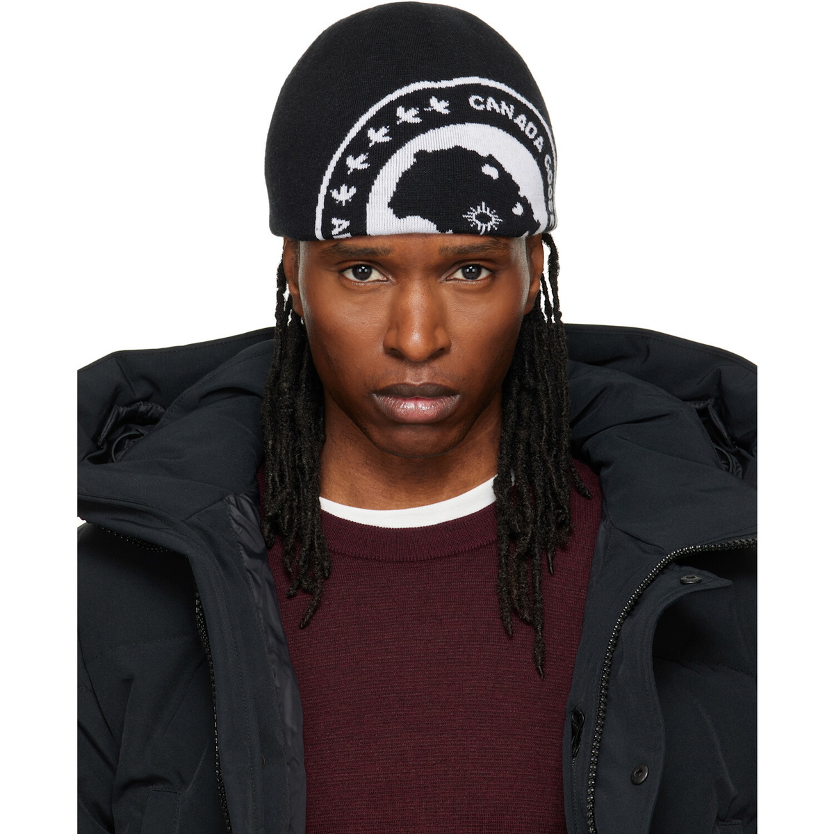 Canada Goose Black Arctic Contrast Beanie